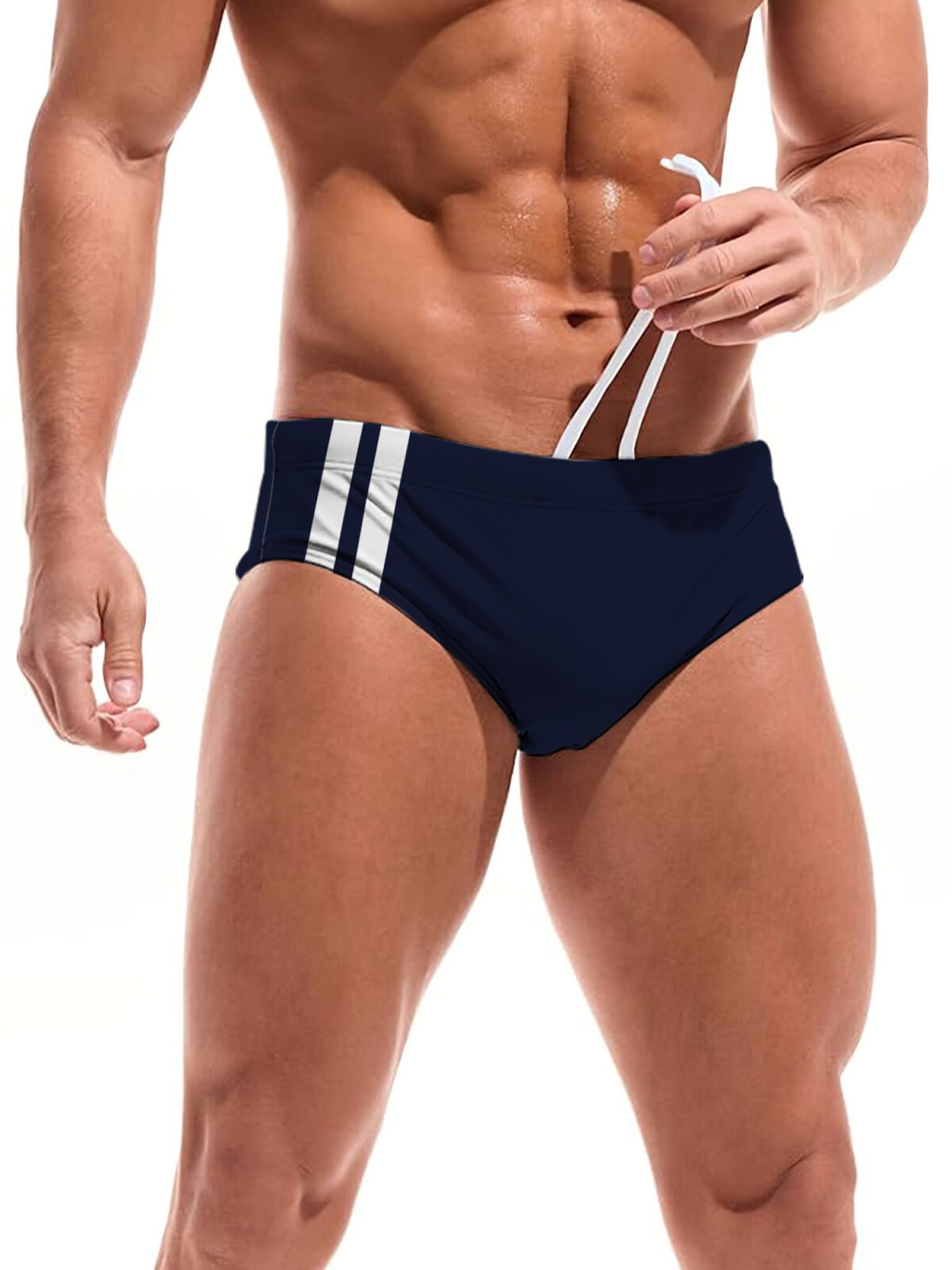 Slip microfibre homme, bleu