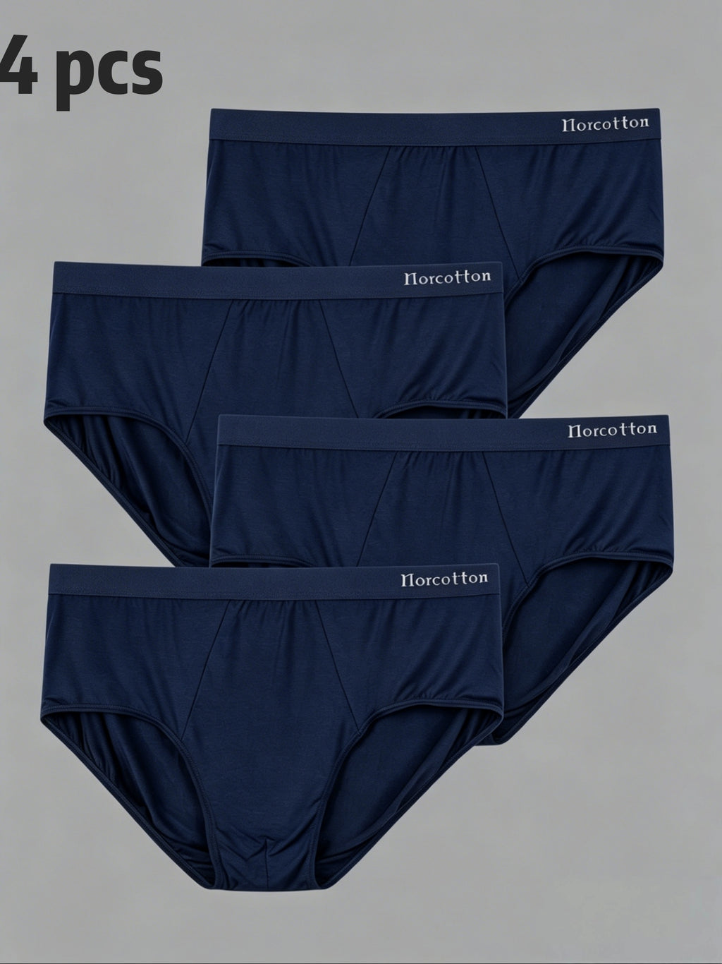Boxer grande taille modal homme — lot de 4, uni