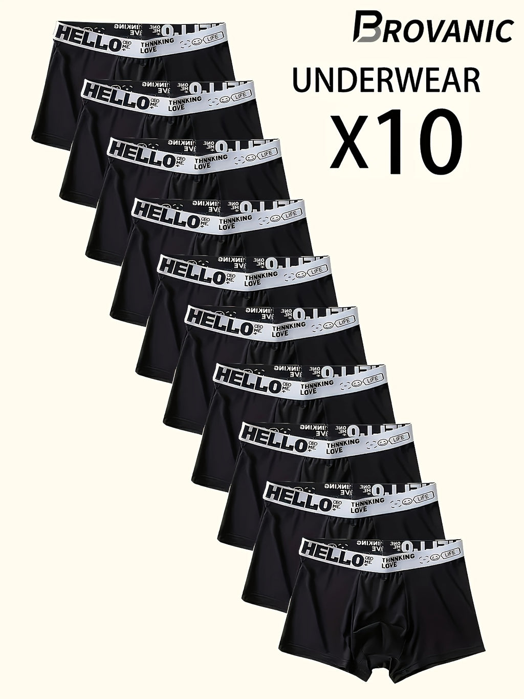 Boxer de sport respirant microfibre homme — lot de 10