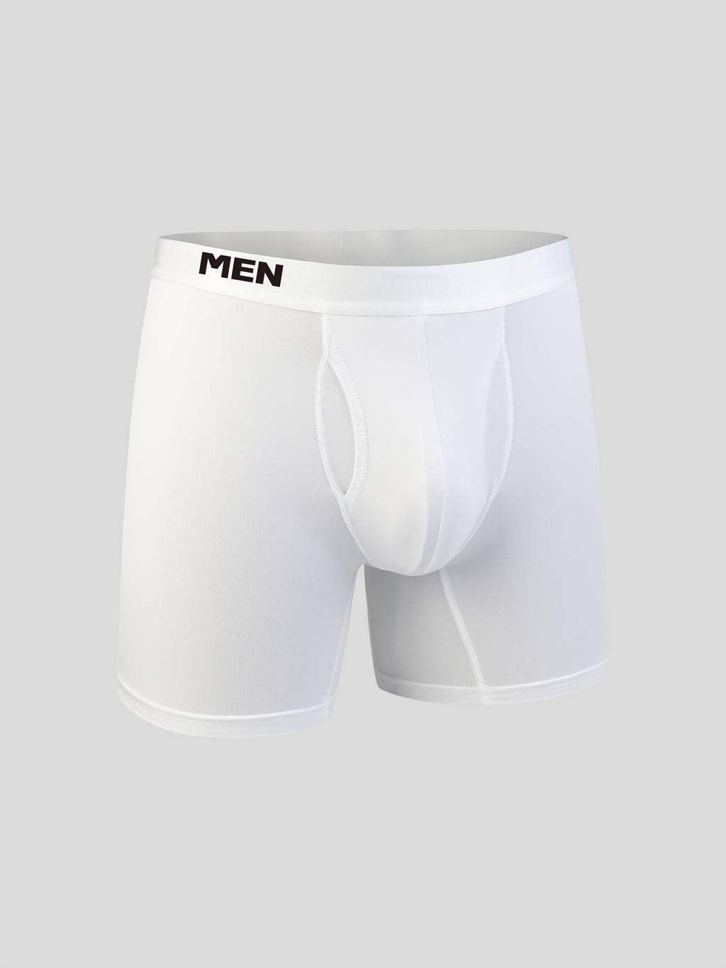 Boxer long large microfibre homme — lot de 5, uni