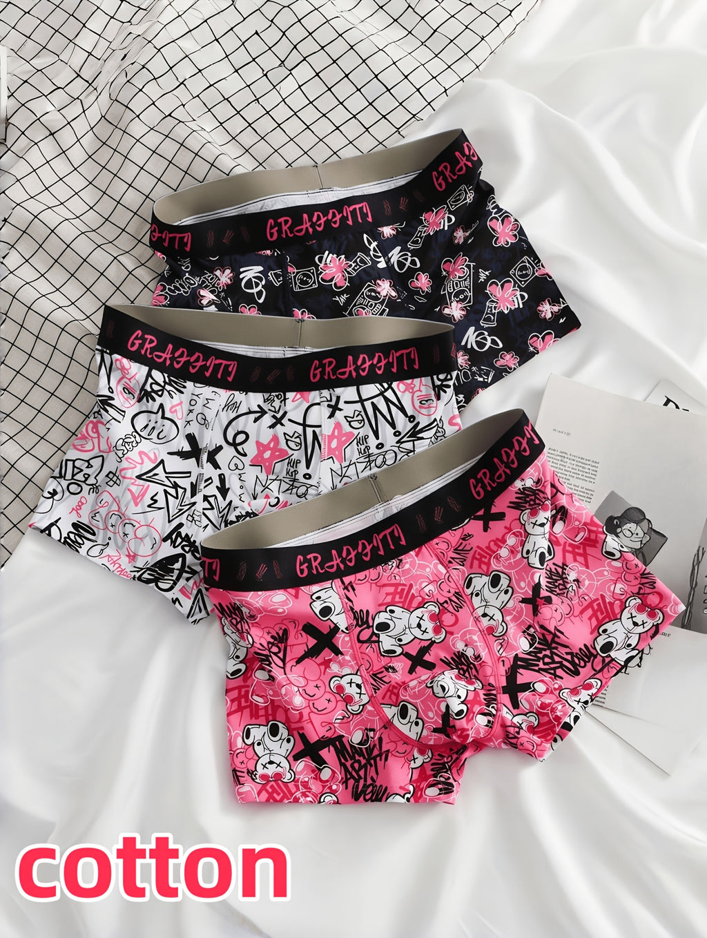 Boxer respirant coton homme — lot de 3