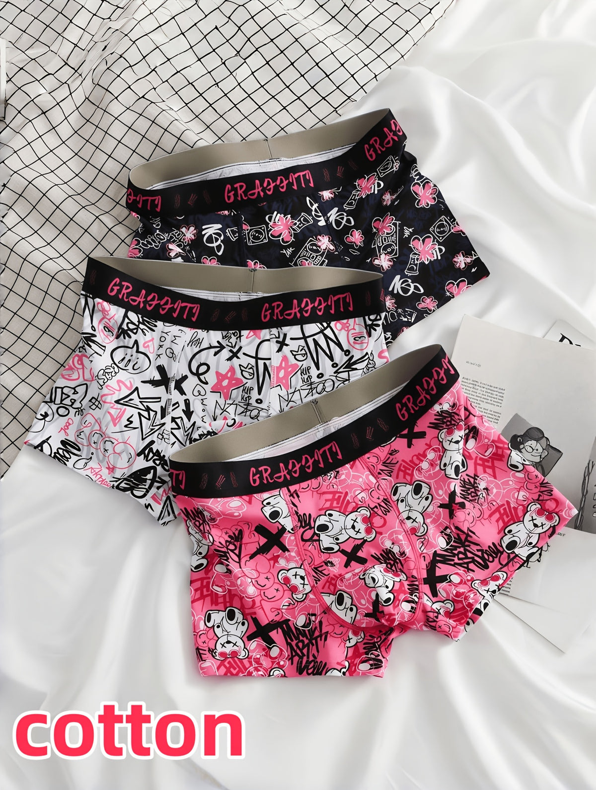 Boxer respirant coton homme — lot de 3