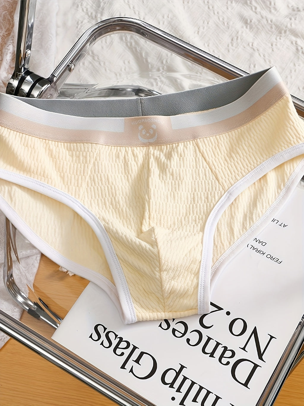 Slip grande taille respirant microfibre homme — lot de 3, géométrique