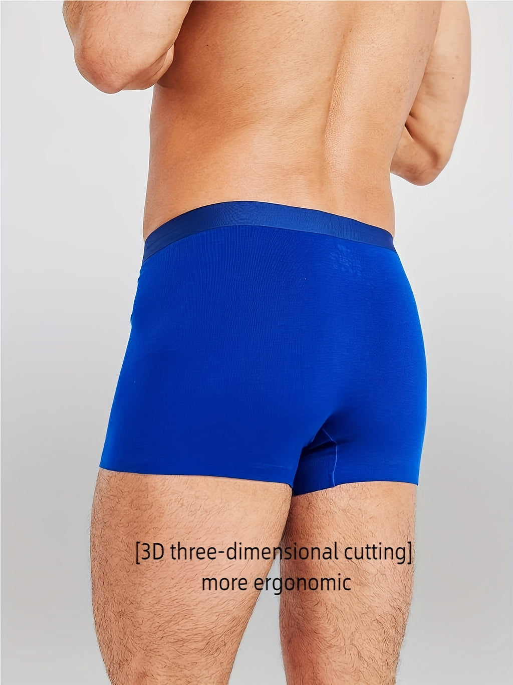 Boxer sans couture séchage rapide homme, bleu — vue 11