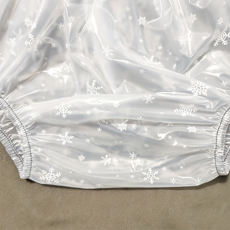 Boxer homme, flocon de neige blanc
