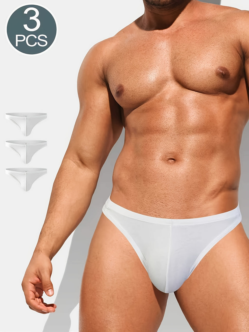 Slip modal homme — lot de 3, uni