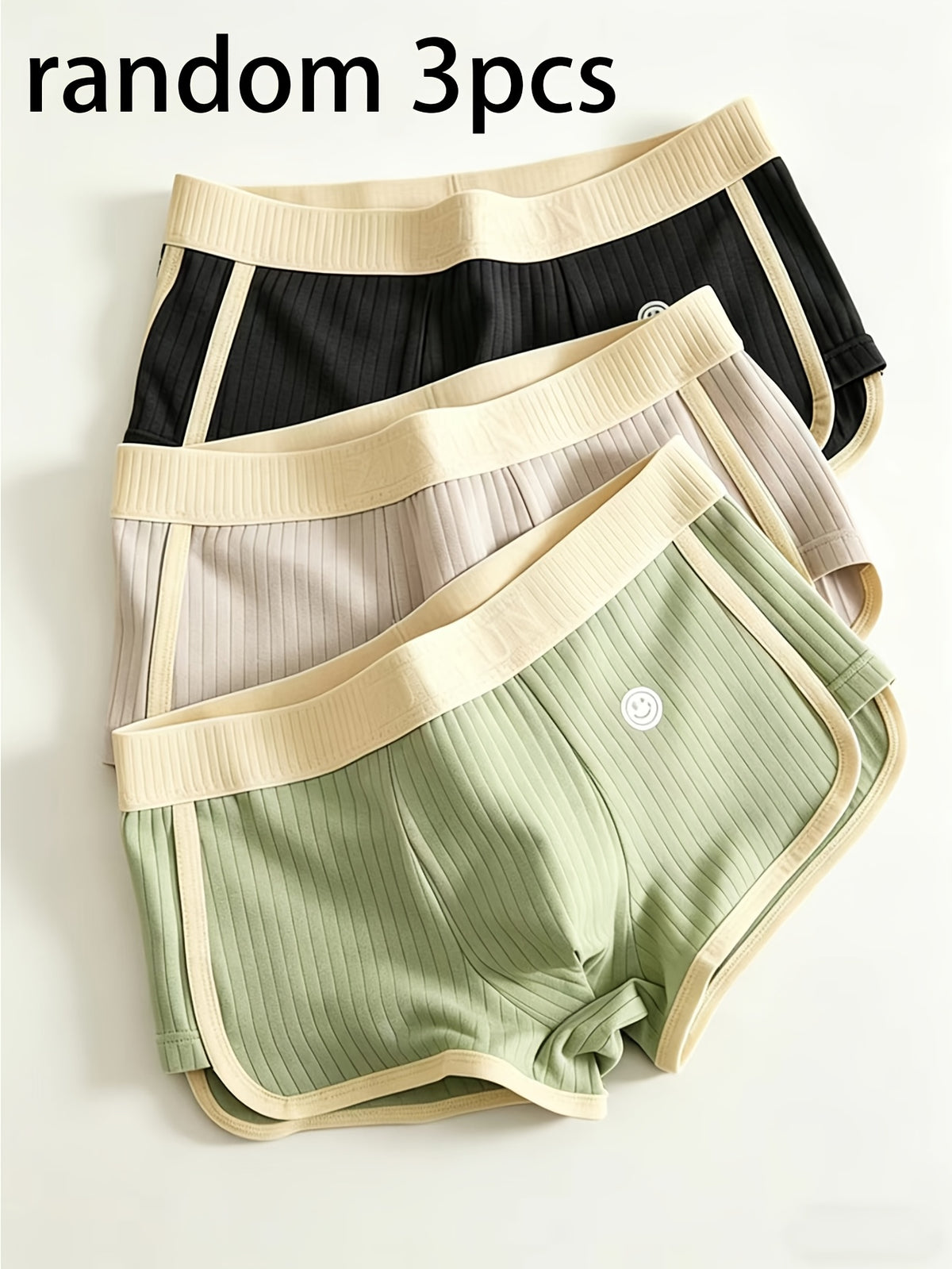 Boxer large respirant coton homme — lot de 3, uni