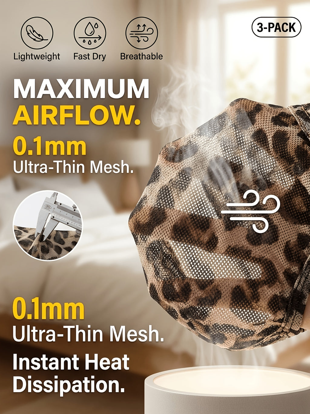 Boxer microfibre homme — lot de 3, uni, du S au XL