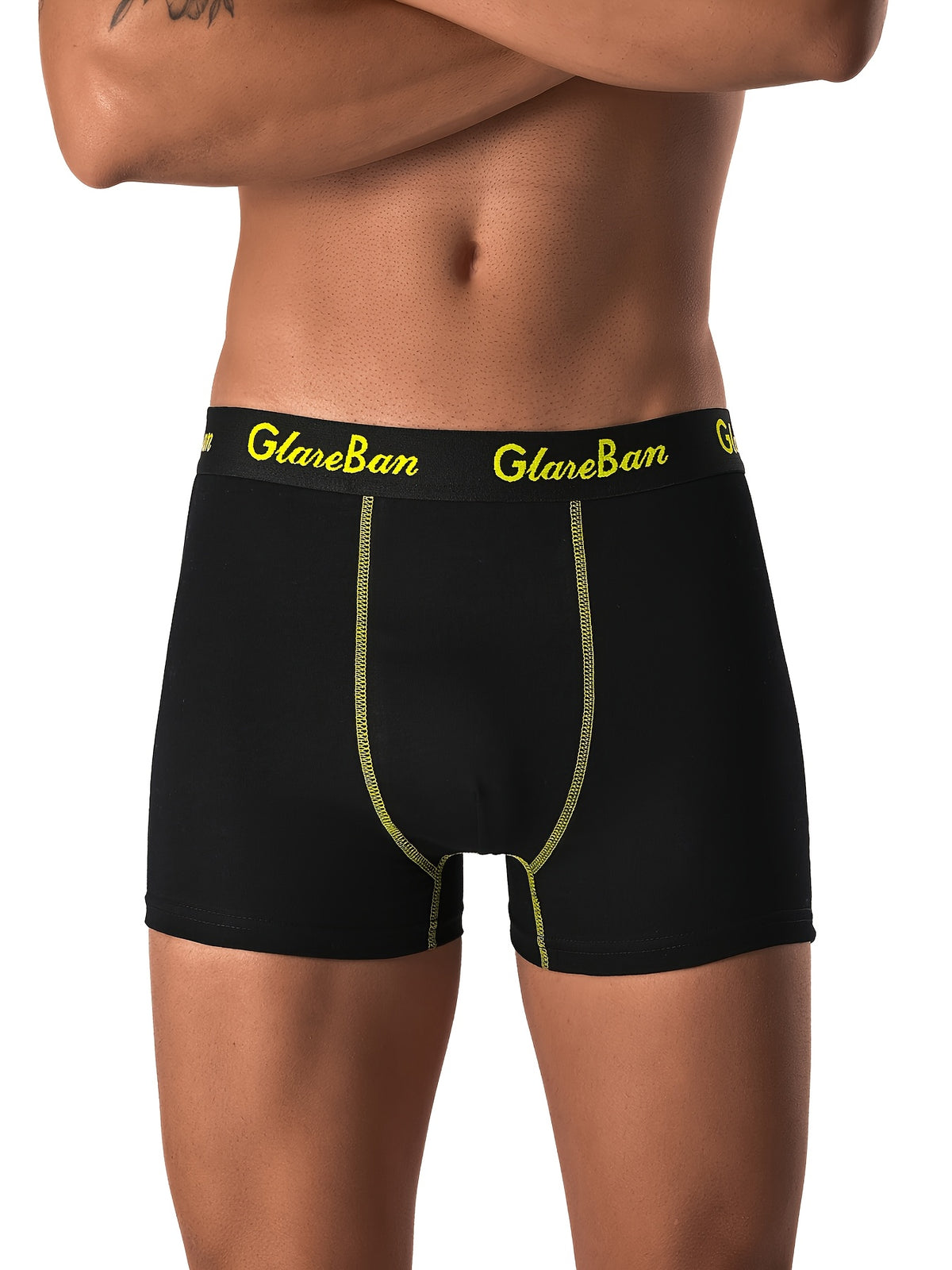 Boxer de sport coton homme — lot de 5, uni, assortiment E
