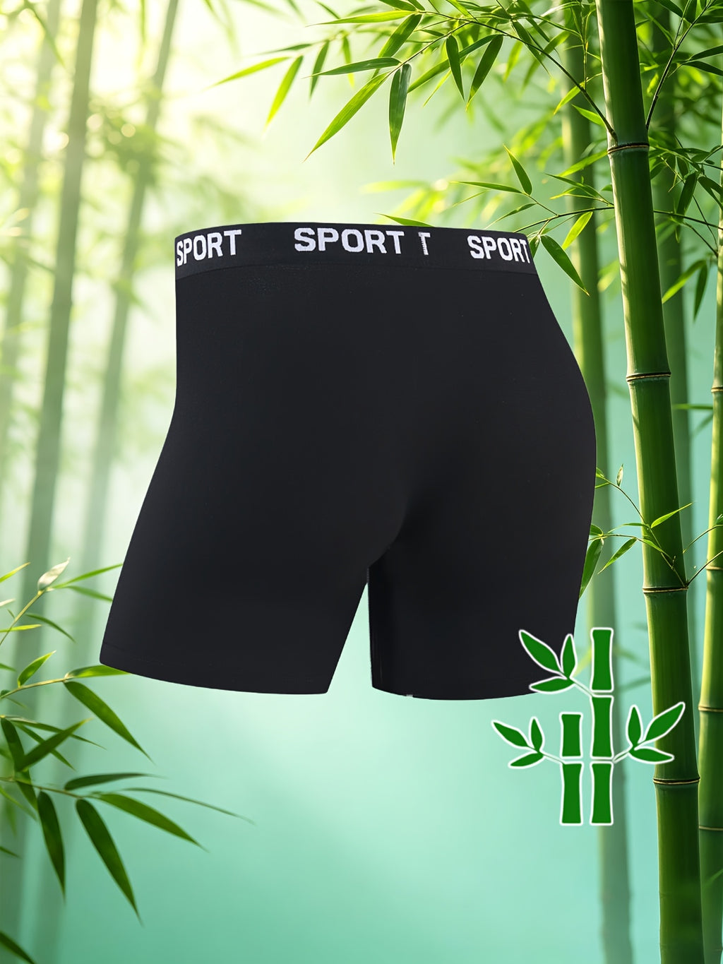Slip de sport respirant bambou homme — lot de 4, uni