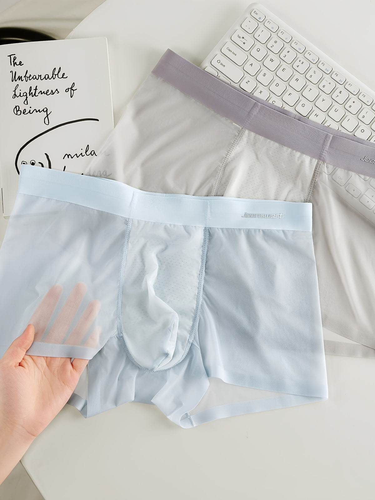 Boxer microfibre homme — lot de 4, uni, du S au XL