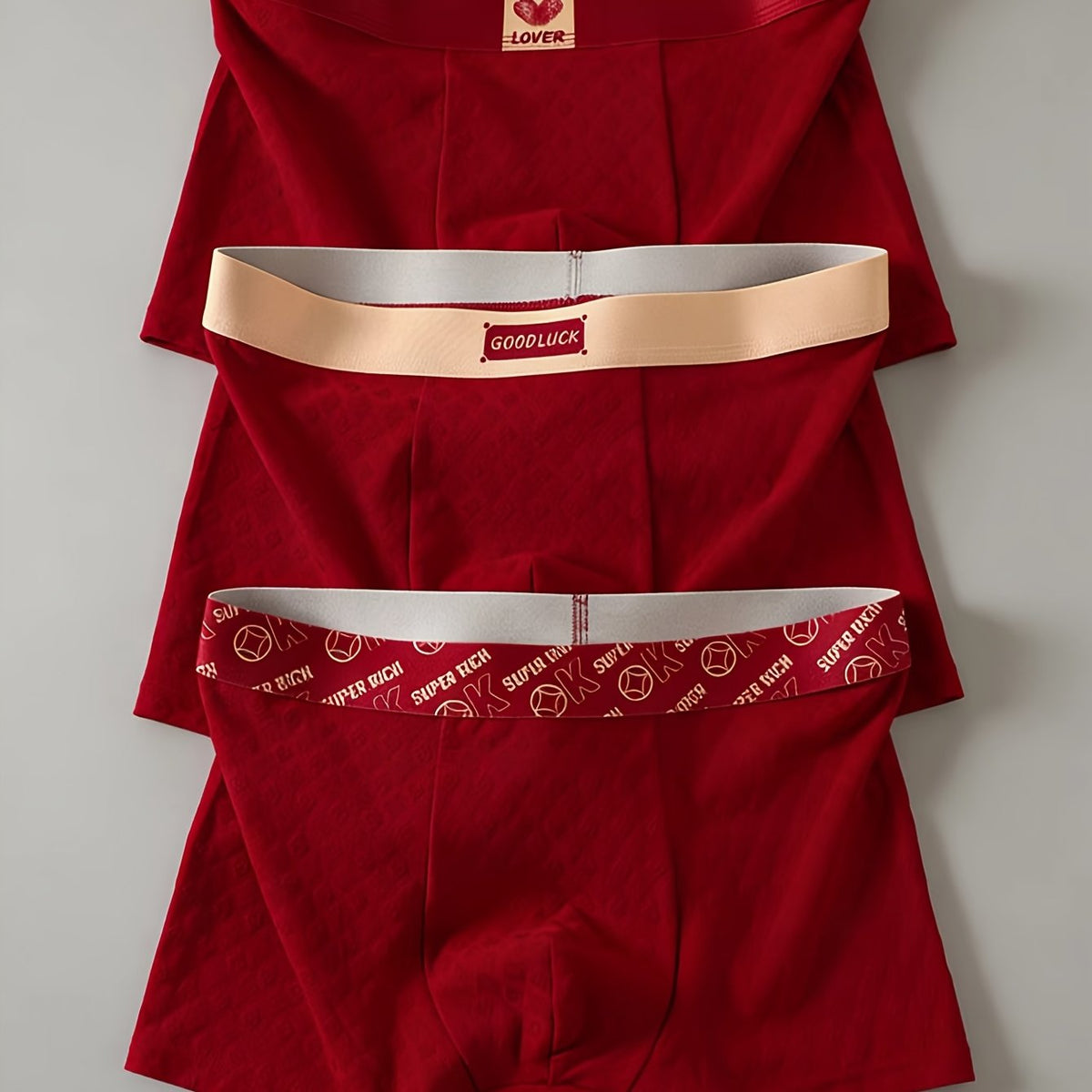 Lot de 3 : Rouge, Rouge, Rouge