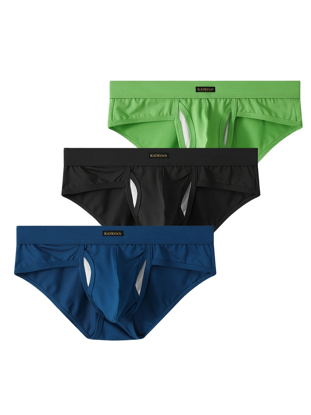 Slip de sport respirant microfibre homme — lot de 3, uni, du S au XL