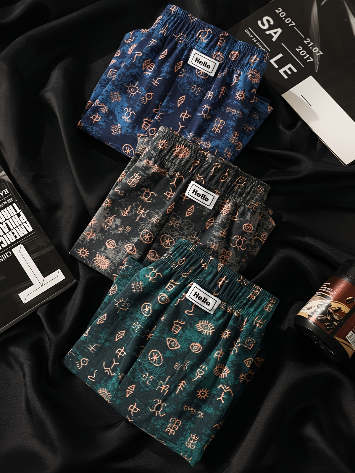 Boxer large d'intérieur coton homme — lot de 3