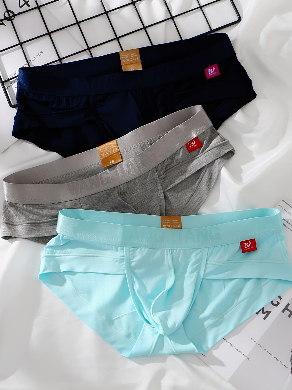 Slip de sport respirant modal homme — lot de 3, uni, assortiment T
