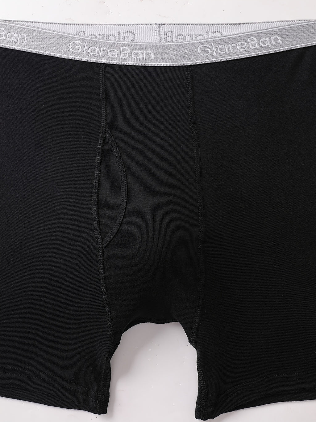 Boxer long coton homme — lot de 3, uni, assortiment S