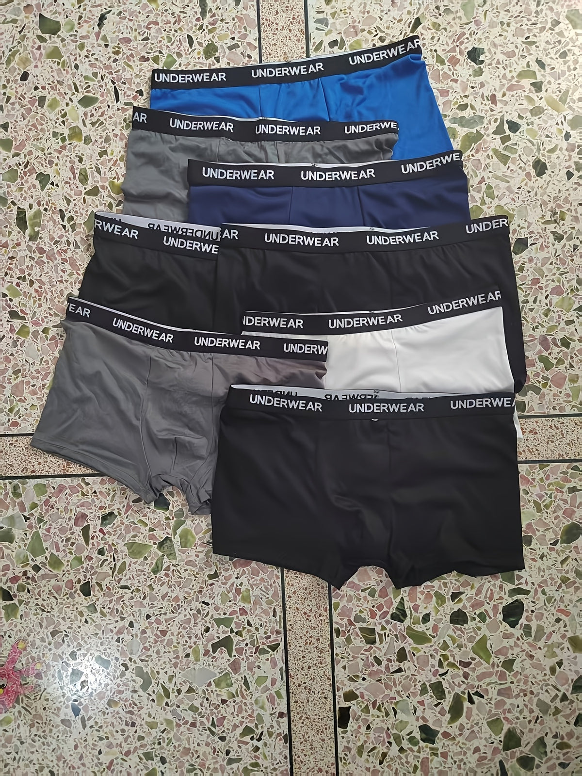 Boxer de sport séchage rapide microfibre homme — lot de 8, uni