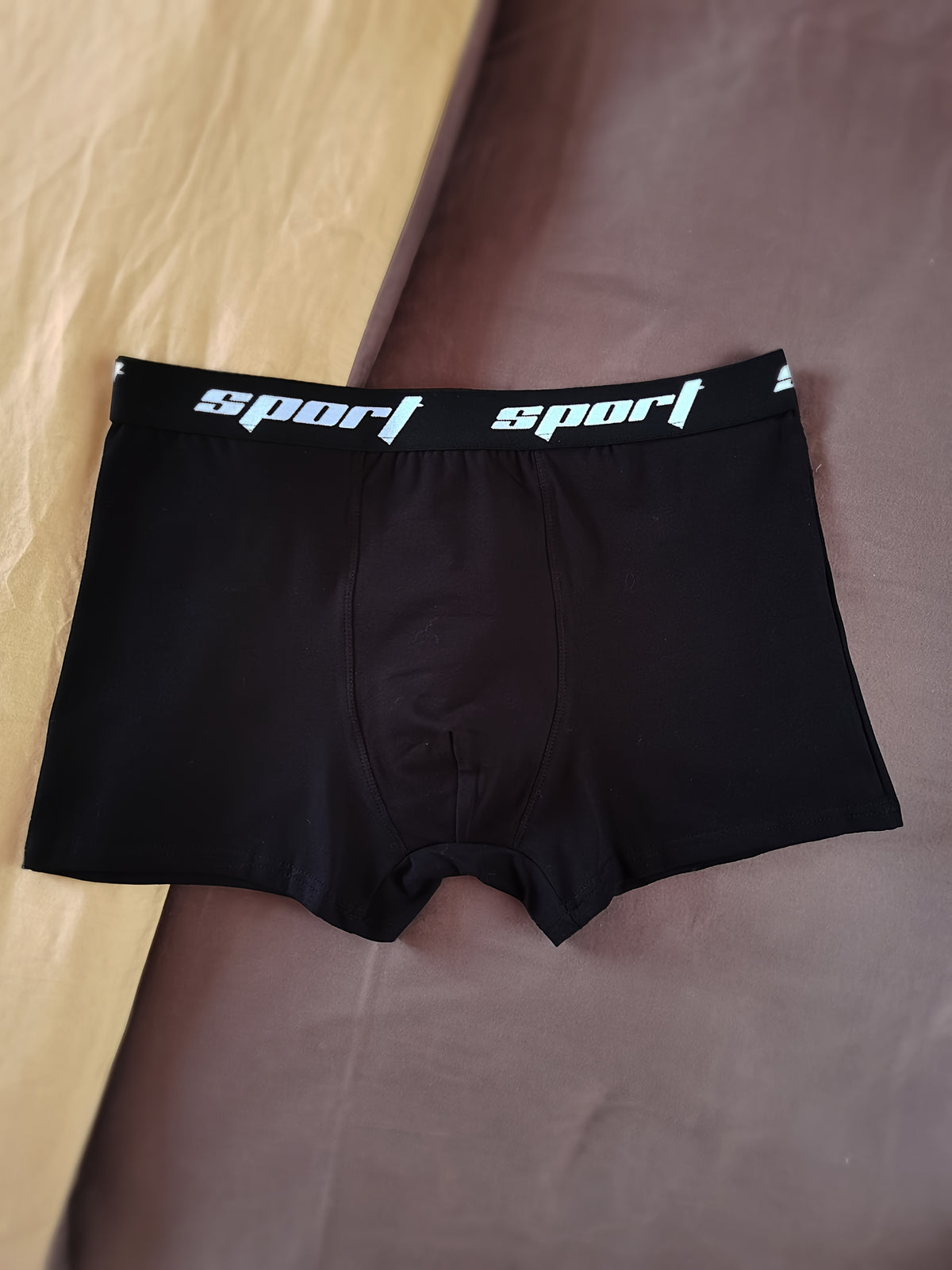 Boxer taille basse respirant coton homme — lot de 4, uni