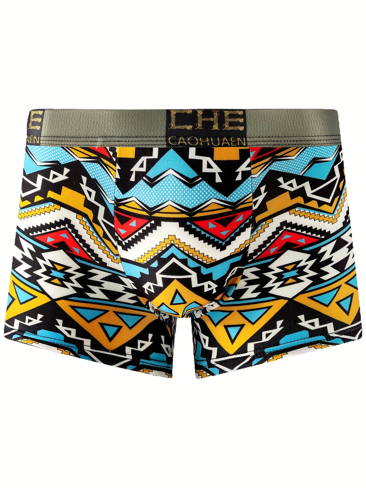 Boxer séchage rapide respirant microfibre homme — lot de 5, géométrique, assortiment S (modèle 2)