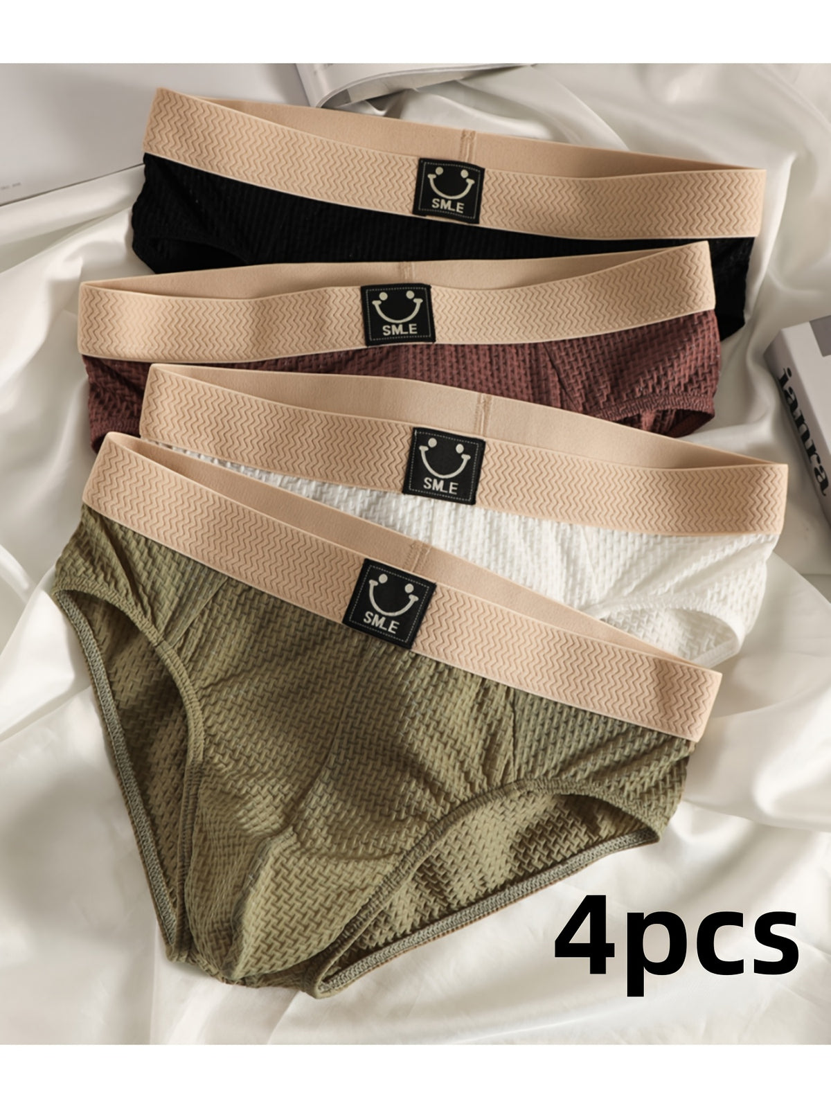 Slip respirant microfibre homme — lot de 4, uni, du S au XL