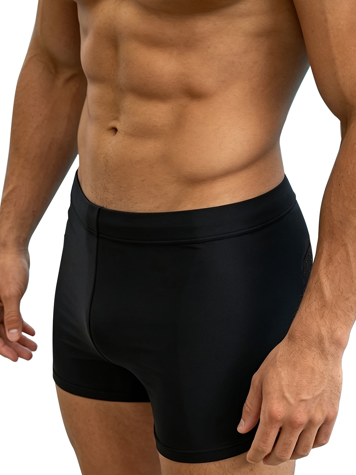 Boxer de sport séchage rapide microfibre homme, noir, noir, du XS au M