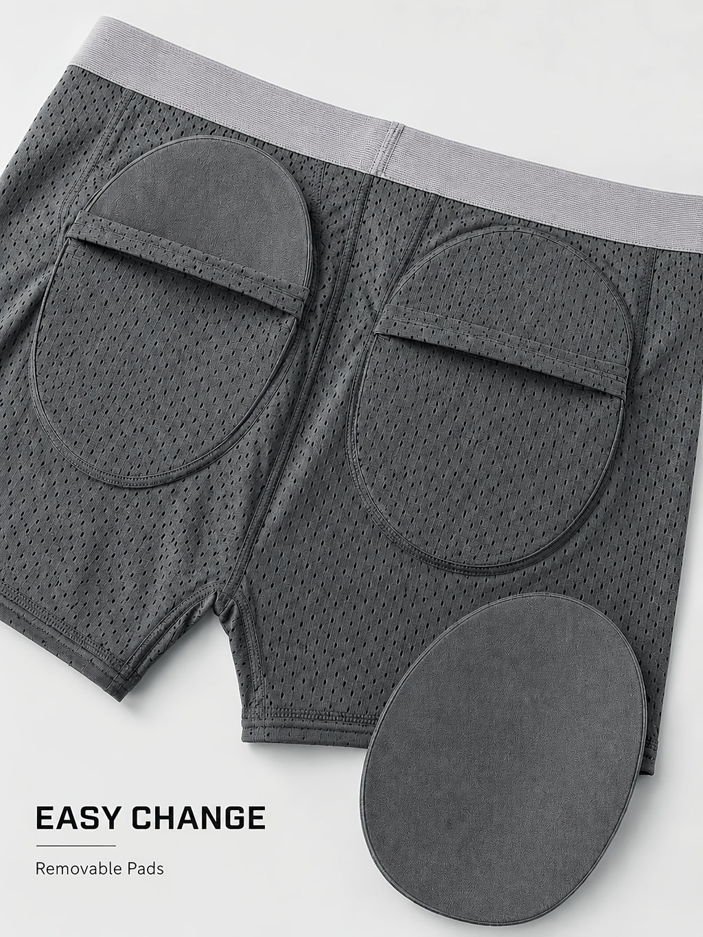 Boxer de sport séchage rapide microfibre homme — lot de 2, uni