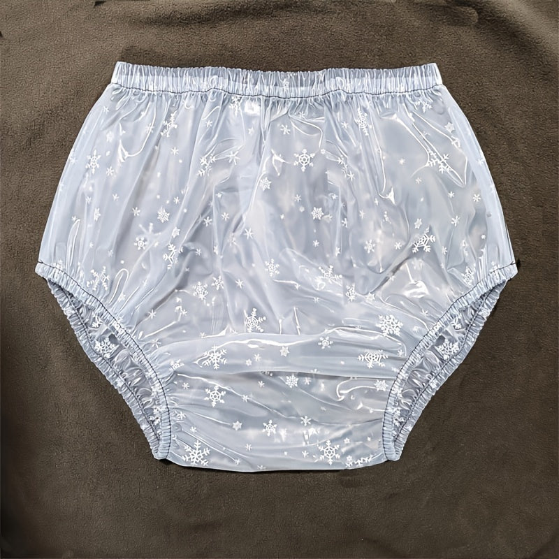 Boxer homme, flocon de neige blanc