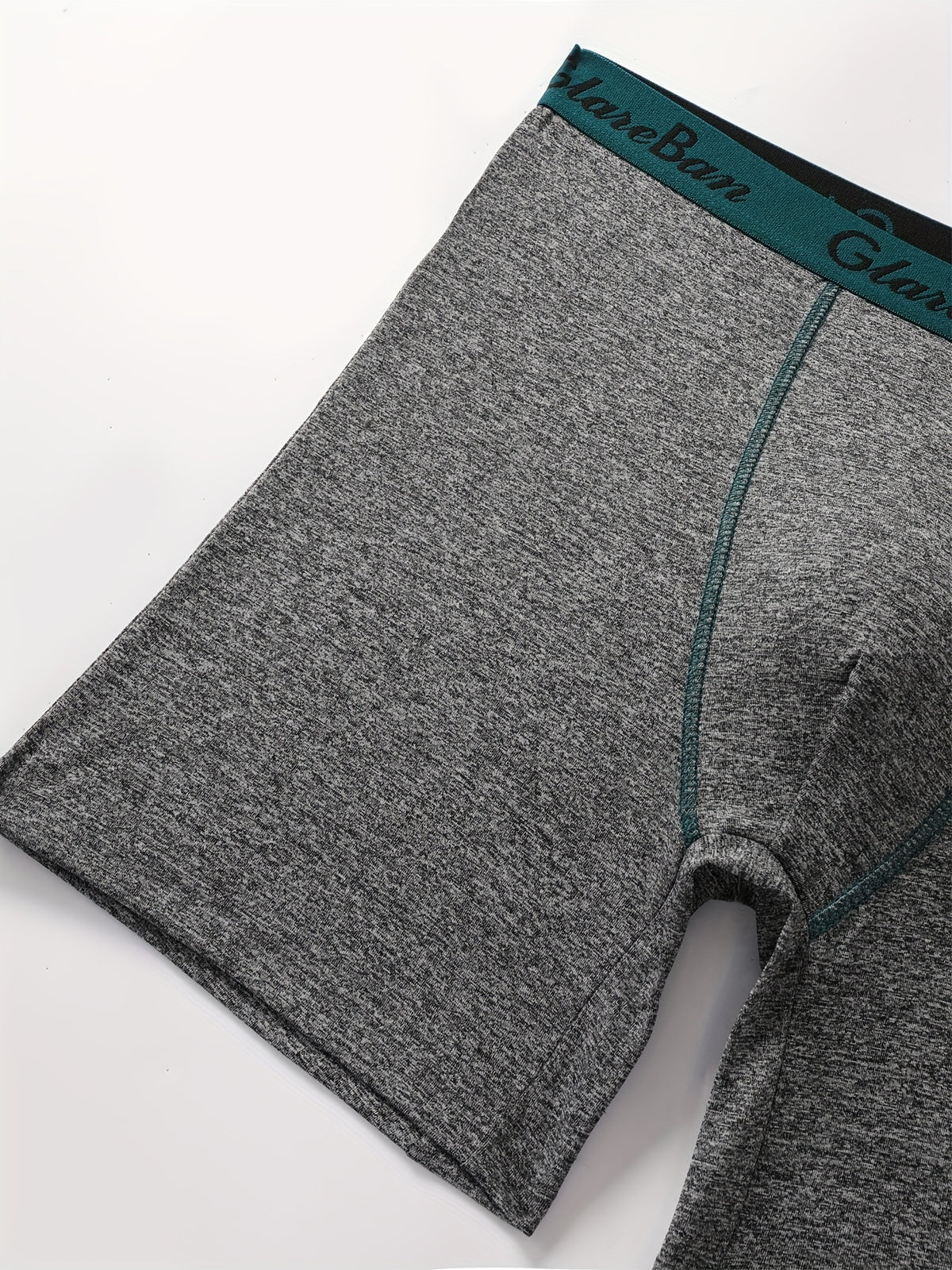 Boxer long microfibre homme — lot de 5, uni, assortiment E