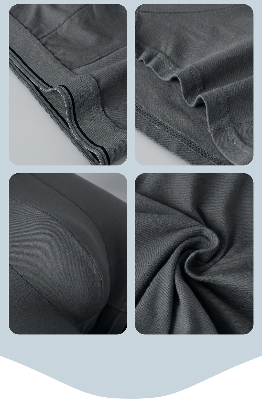 Boxer large grande taille coton homme — lot de 5, uni, assortiment 5-2