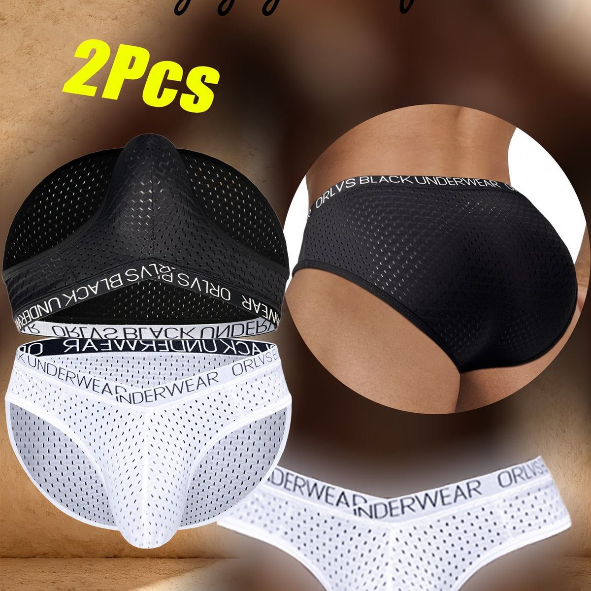 2 pièces Couleurs Mélangées - Noir et Blanc