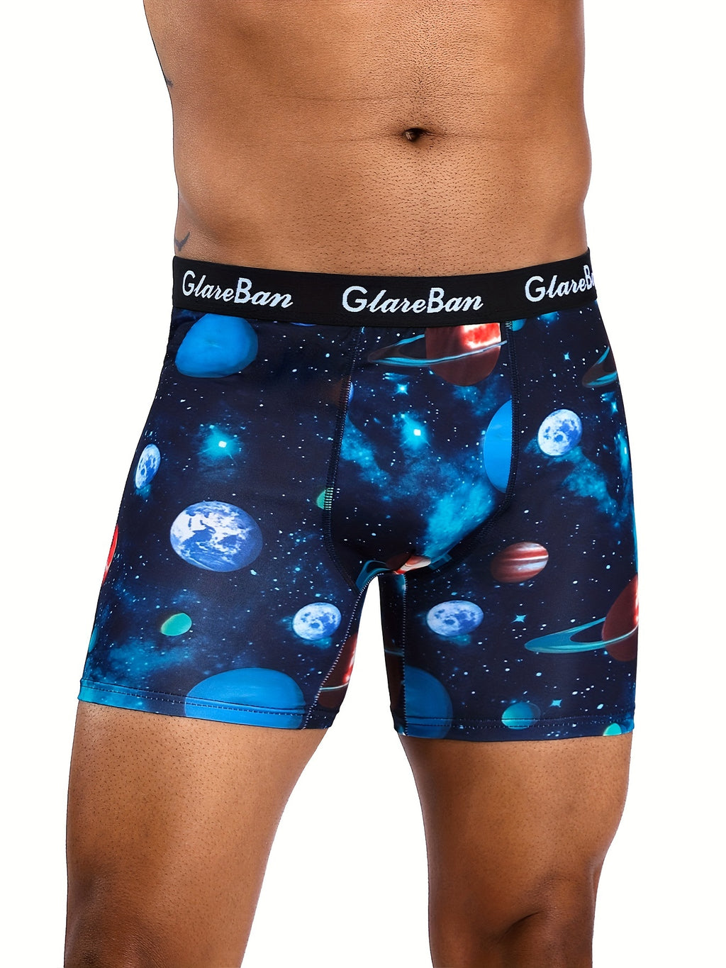 Boxer long microfibre homme — lot de 10, imprimé