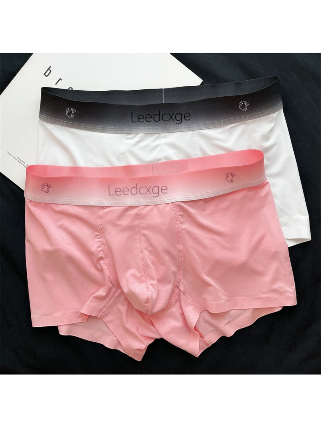 Slip sans couture large microfibre homme — lot de 4, uni