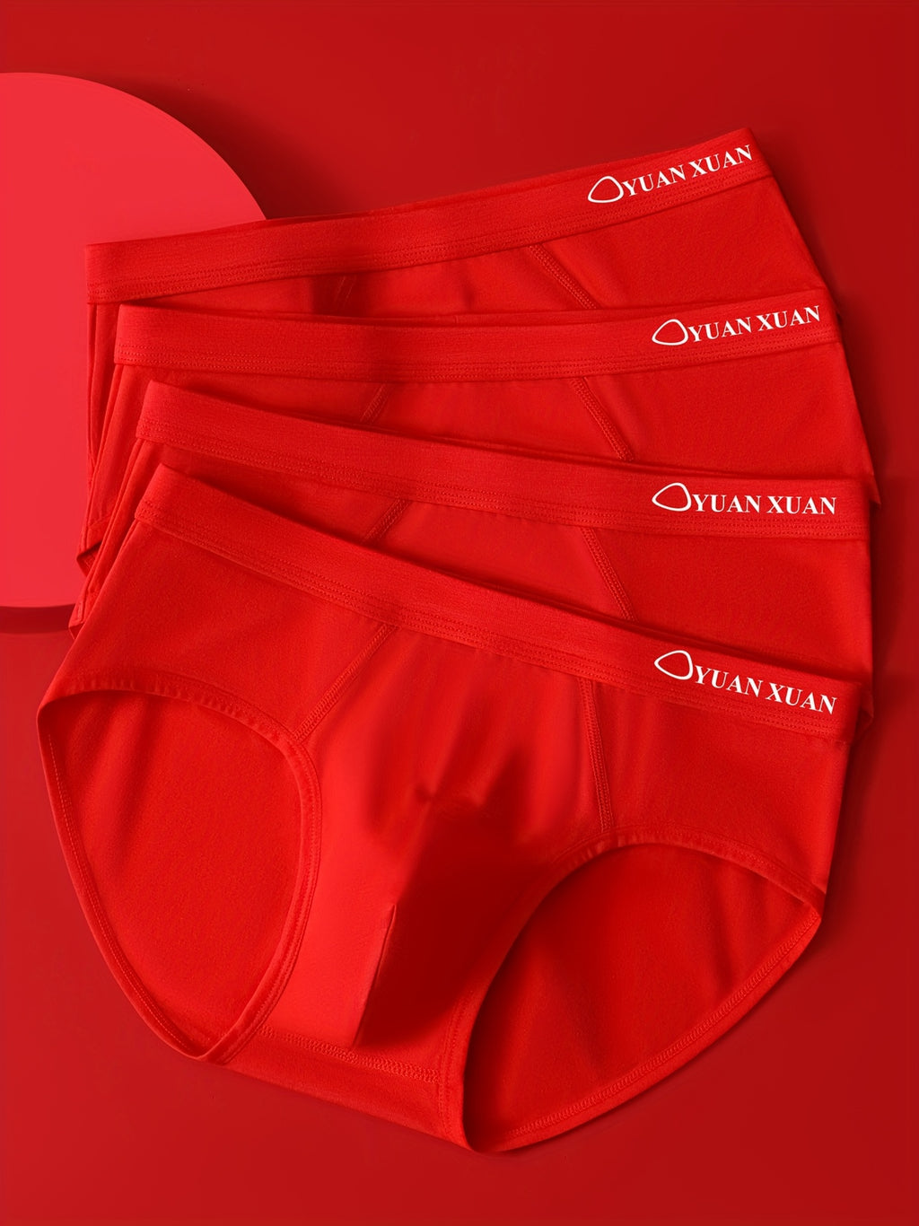 Slip respirant coton homme — lot de 4, imprimé