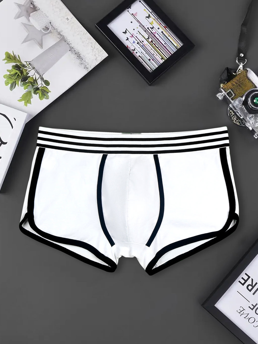 Boxer large respirant coton homme — lot de 3, uni