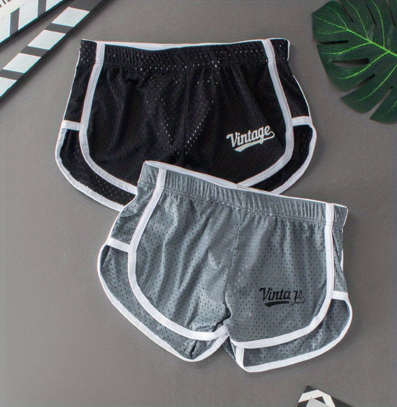 Boxer large respirant microfibre homme — lot de 2, uni