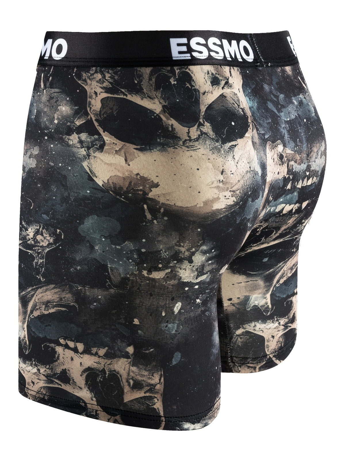 Boxer long microfibre homme — lot de 10, géométrique