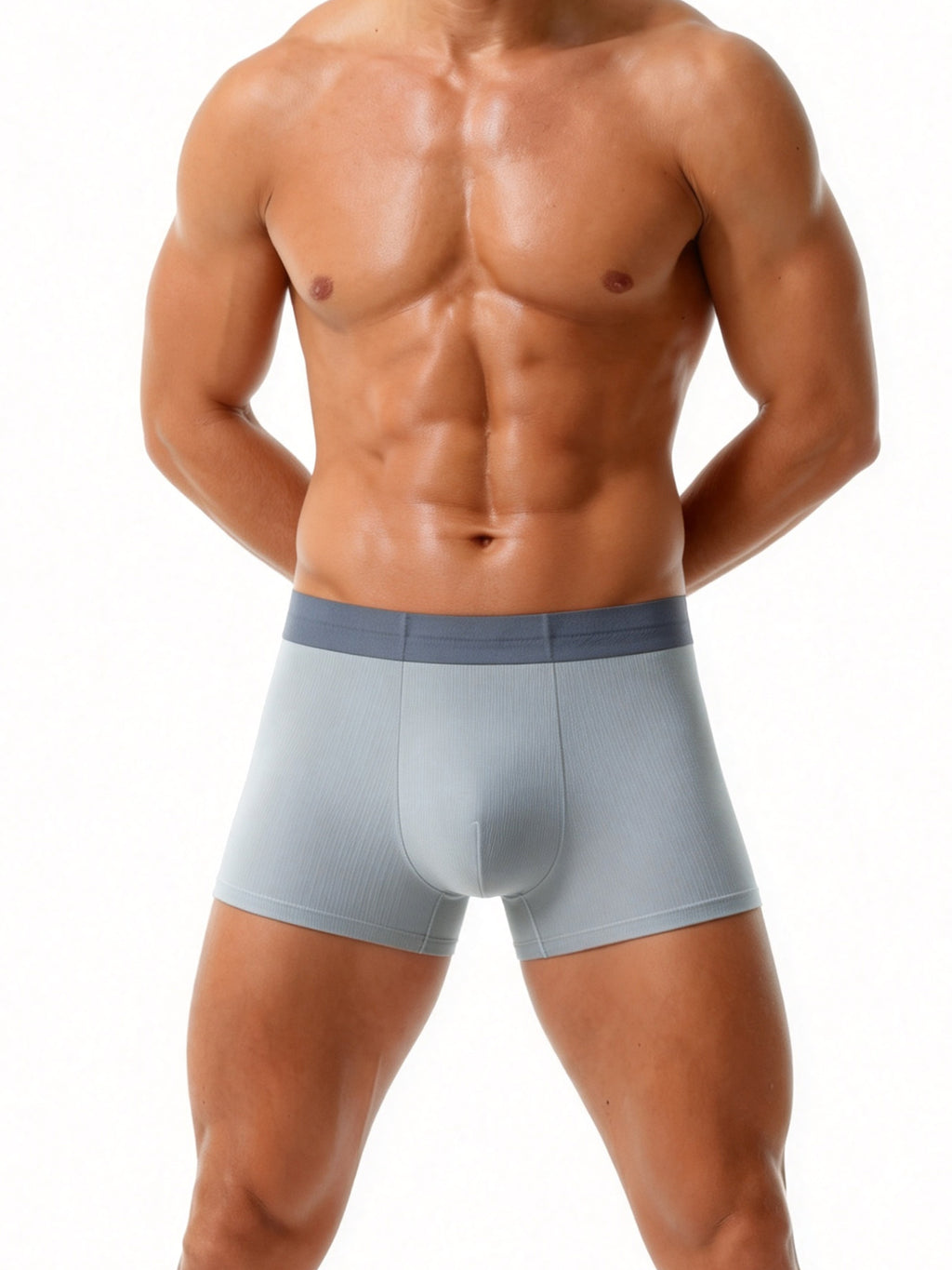 Boxer sans couture respirant microfibre homme — lot de 4, uni