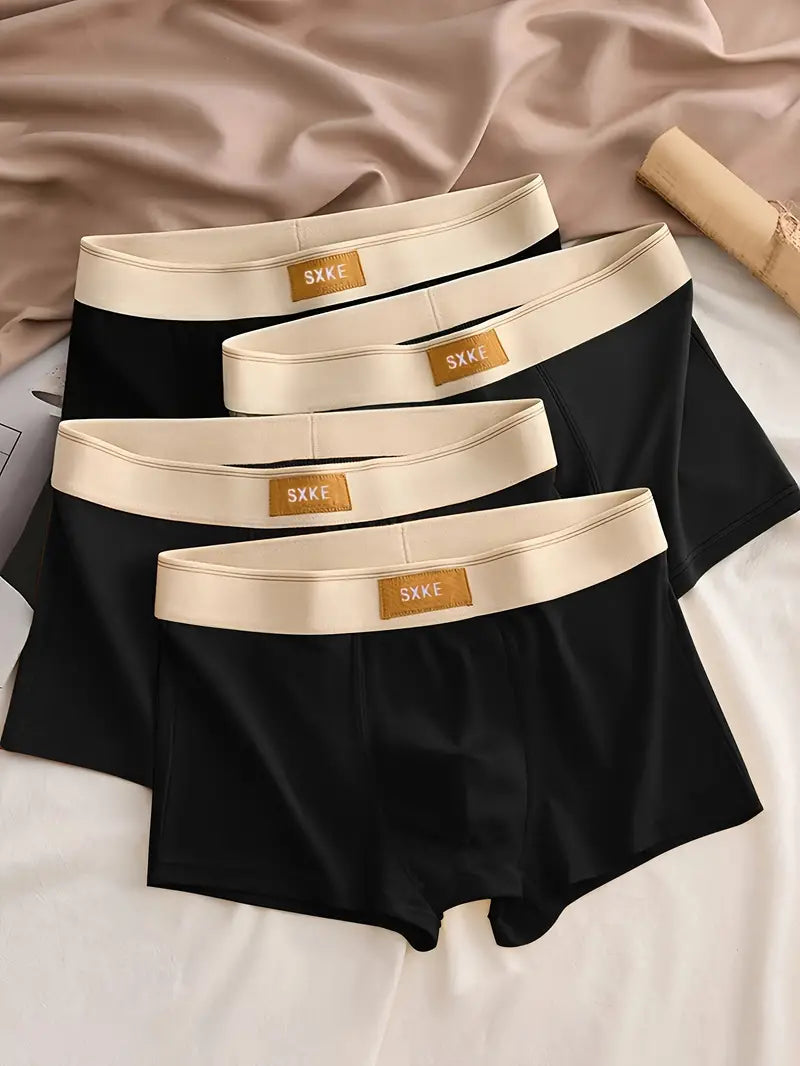 Boxer respirant homme — lot de 4, maille technique