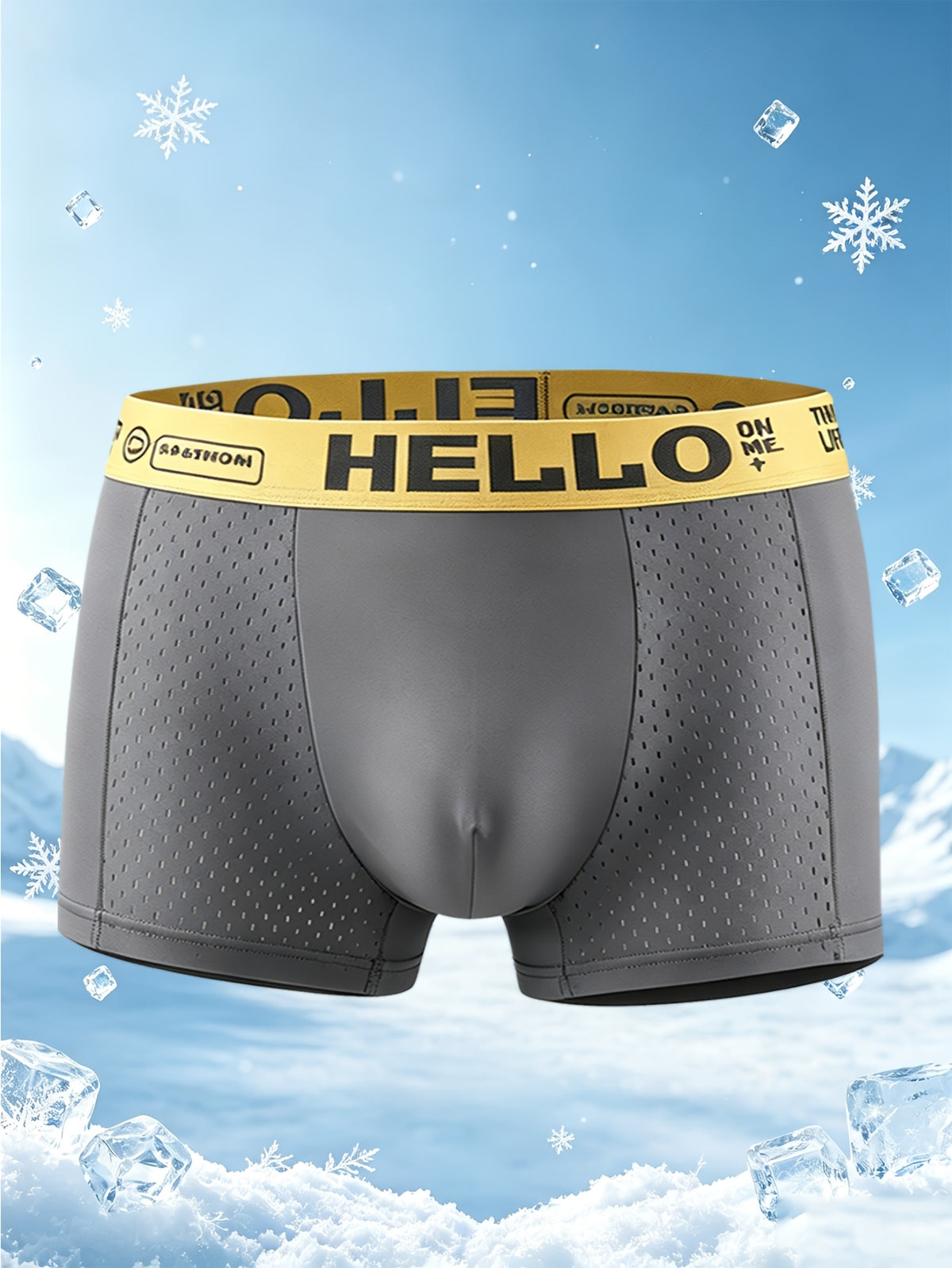 Boxer grande taille séchage rapide microfibre homme — lot de 4, uni