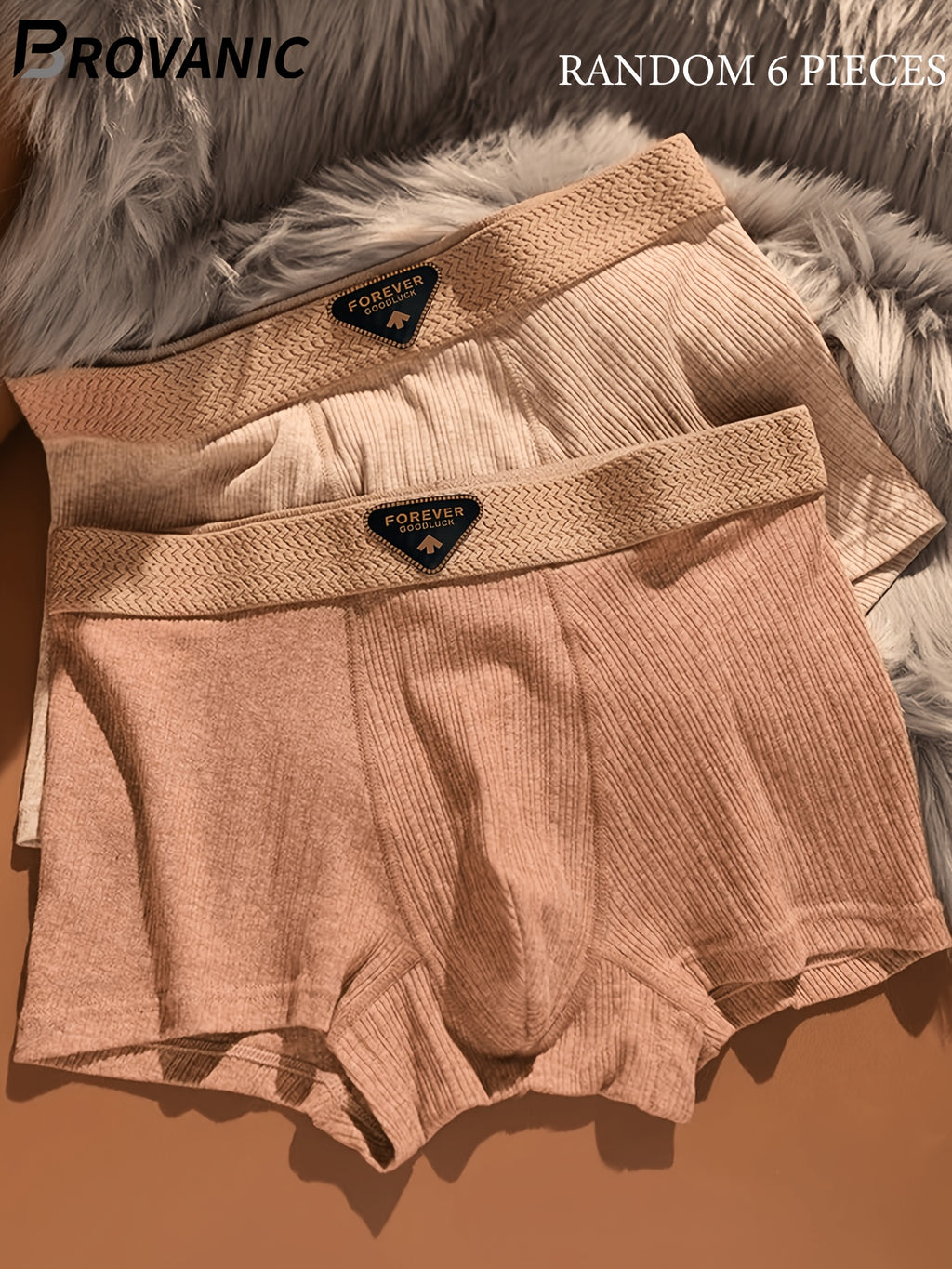 Boxer d'intérieur coton homme — lot de 6, uni