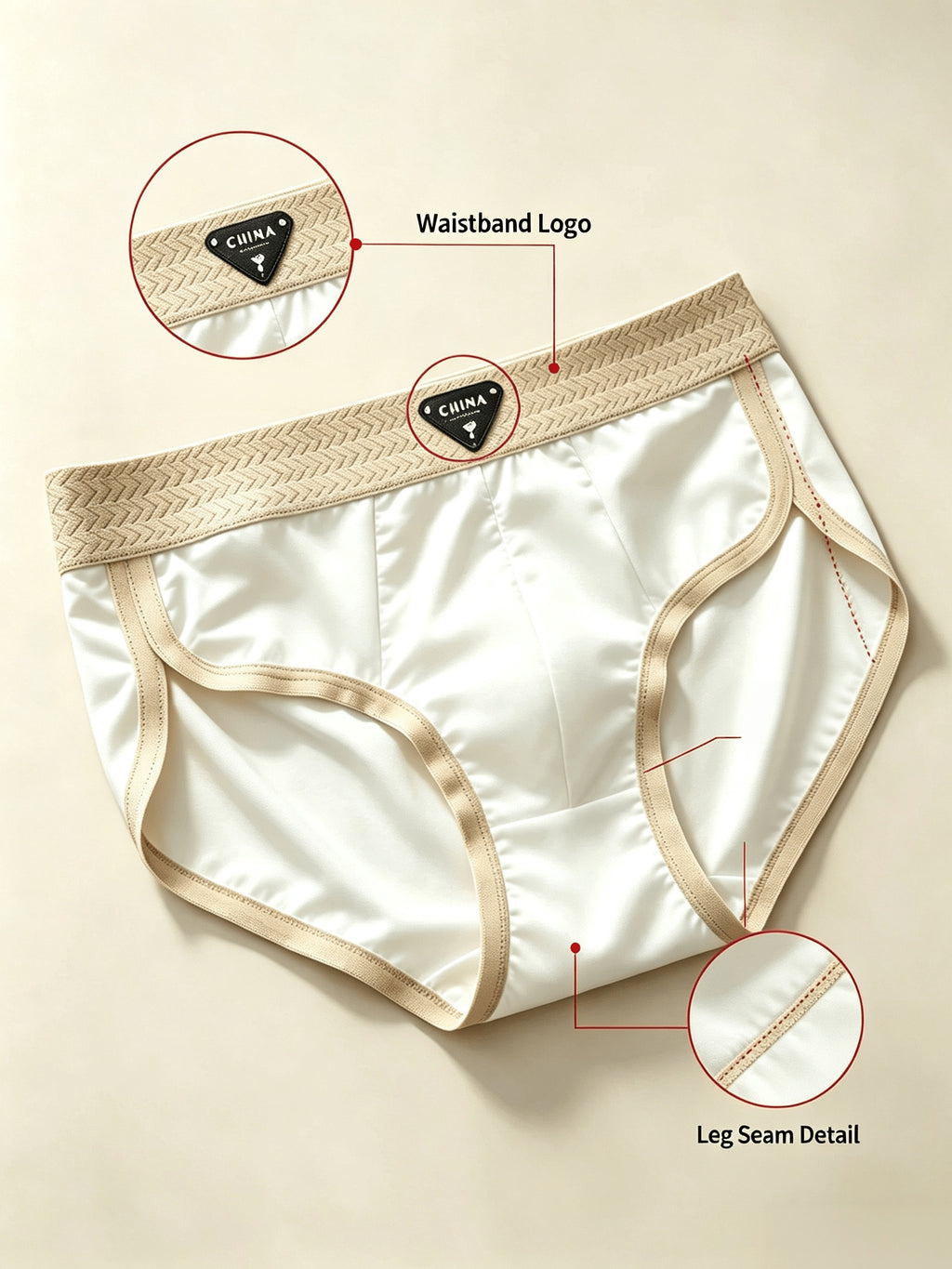Slip respirant microfibre homme — lot de 3, imprimé