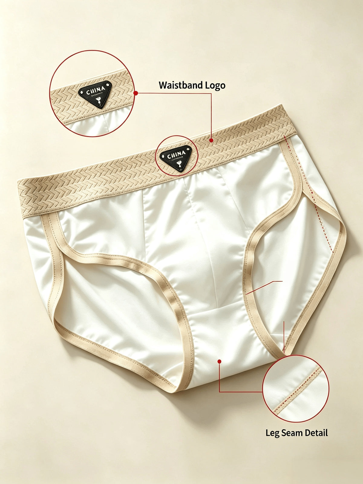 Slip respirant microfibre homme — lot de 3, imprimé