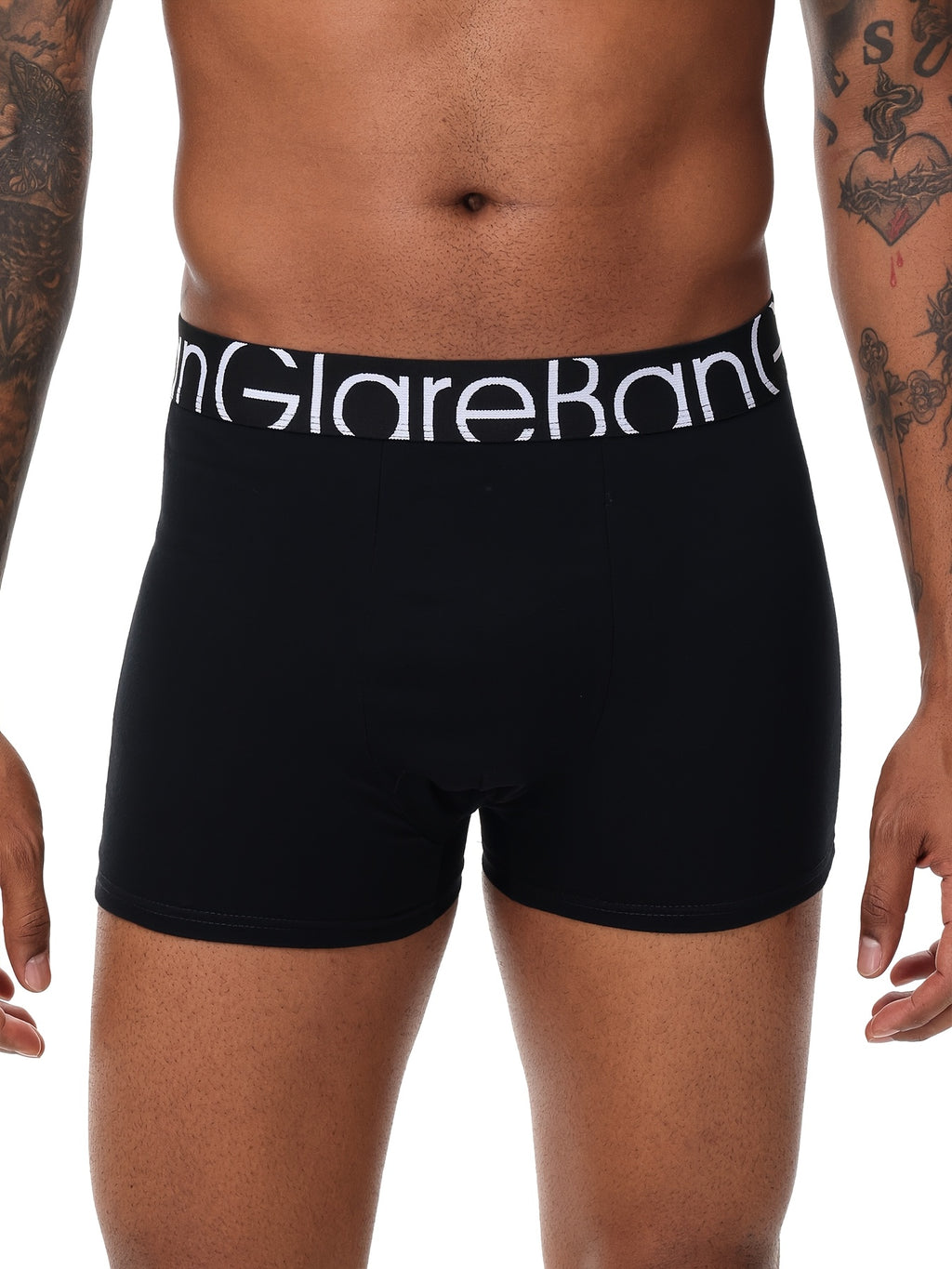 Boxer de sport coton homme — lot de 5, uni, assortiment E (modèle 3)