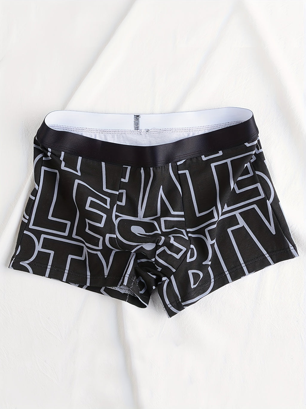 Boxer respirant coton homme — lot de 3, géométrique, assortiment A