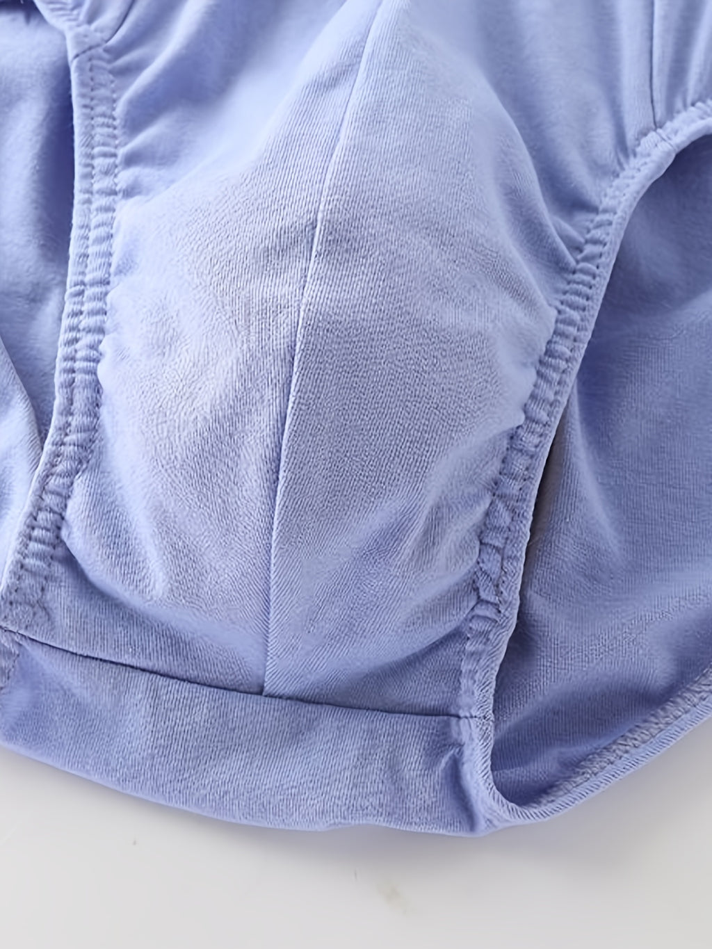 Slip sans couture large coton homme — lot de 8, uni