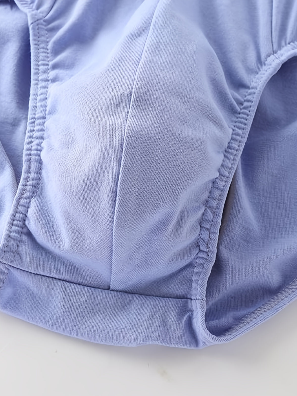Slip sans couture large coton homme — lot de 8, uni