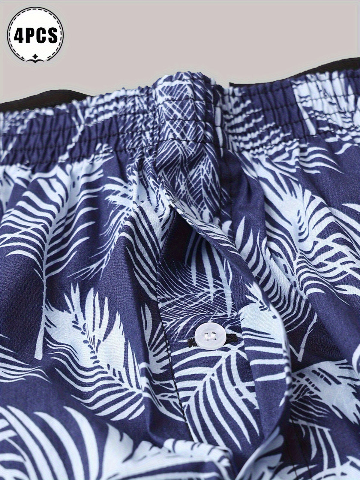 Boxer de sport d'intérieur coton homme — lot de 4, assortiment S