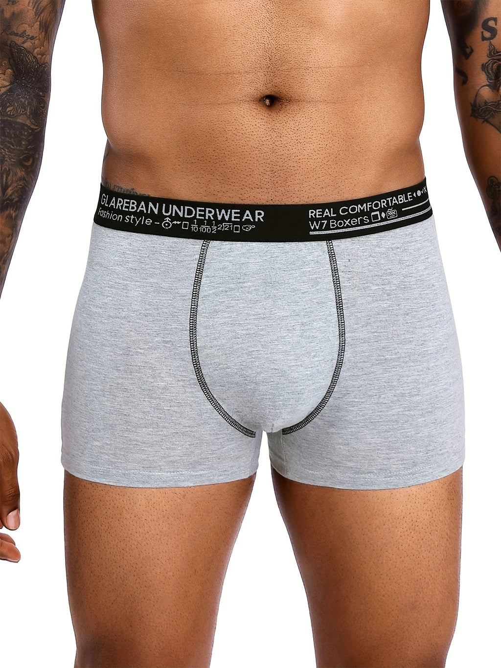 Slip de sport coton homme — lot de 10, uni, assortiment S (modèle 2)