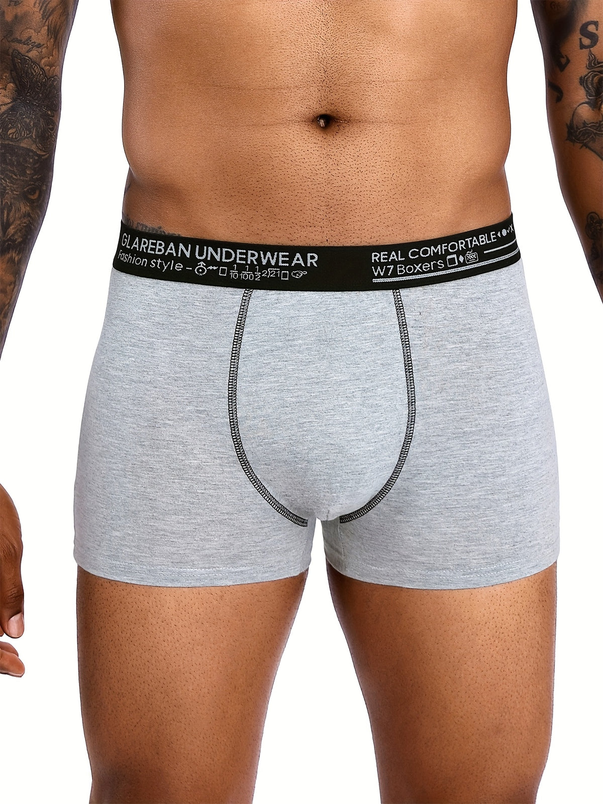 Slip de sport coton homme — lot de 10, uni, assortiment S (modèle 2)