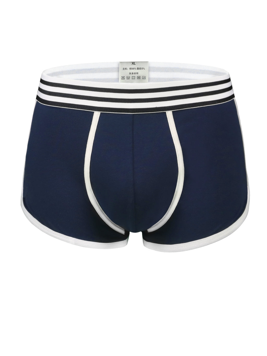 Boxer large de sport coton homme — lot de 5, uni, assortiment S